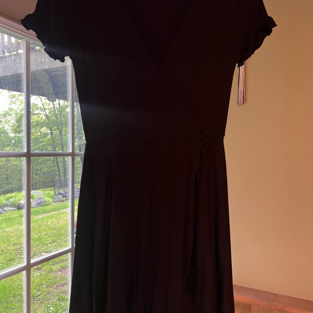Forever 21 Black Wrap Dress
